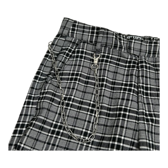 Hot Topic Grey Plaid Pants With Detachable Chain S - Picture 6 of 10